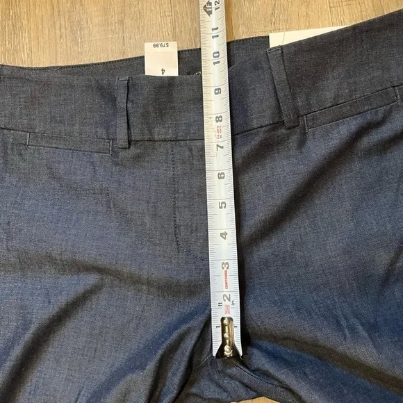 NWT Ann Taylor Factory Signature Straight Crop Pants Charcoal - Picture 7 of 11